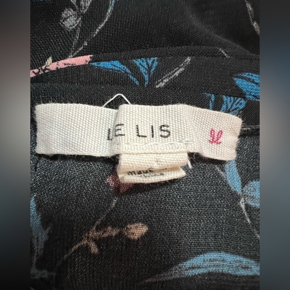 Le Lis women’s floral print blouse 3/4 sleeve size small - Picture 2 of 4